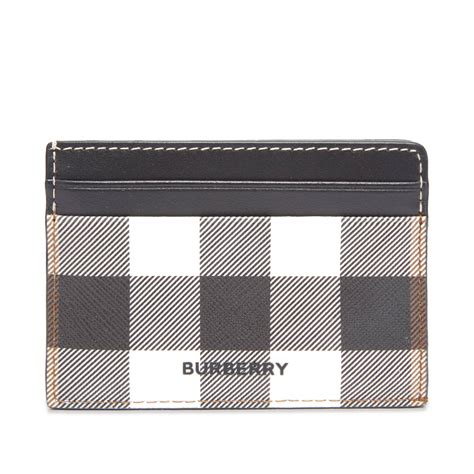 burberry kier card holder|Burberry Kier Check Card Holder Dark Birch Brown .